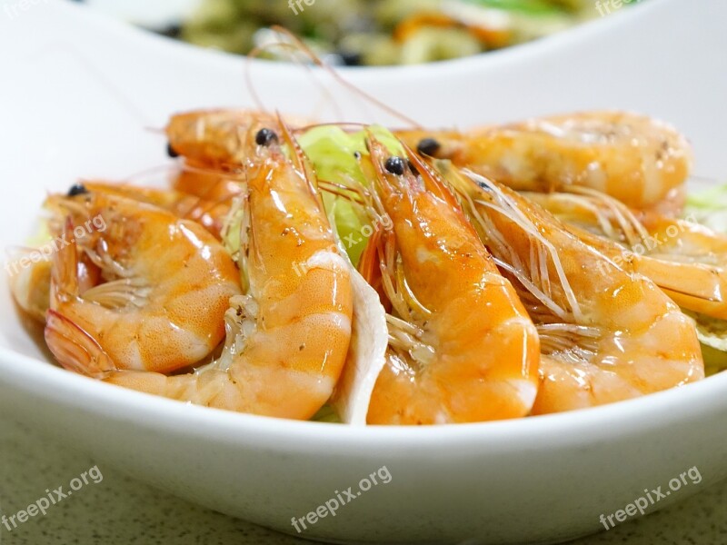 Prawns Steamed Seafood Restaurant Fresh