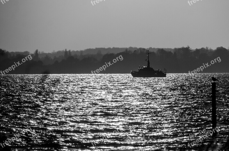 Beach Evening Mood Ship Sydfyn