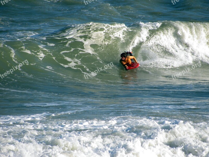 Body Board Water Sport Waves Fuengirola Beach