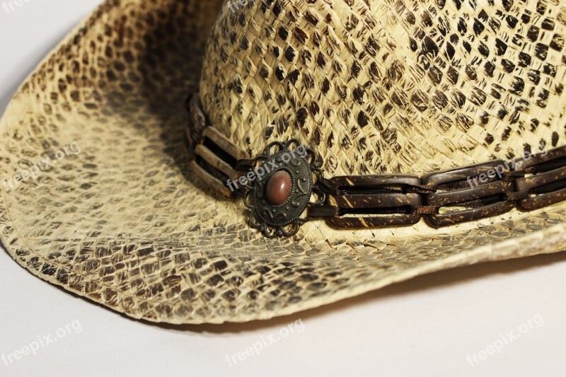 Hat Cowboy Detail Headgear Free Photos