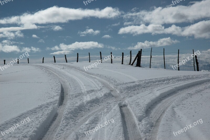 Snow Winter Mountain Nature Landscape