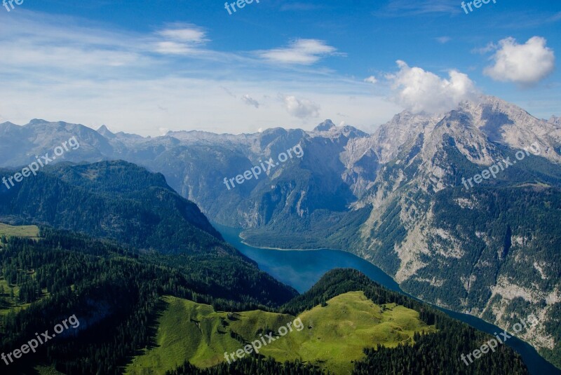 Lake Landscape Bavaria Berchtesgaden Alps