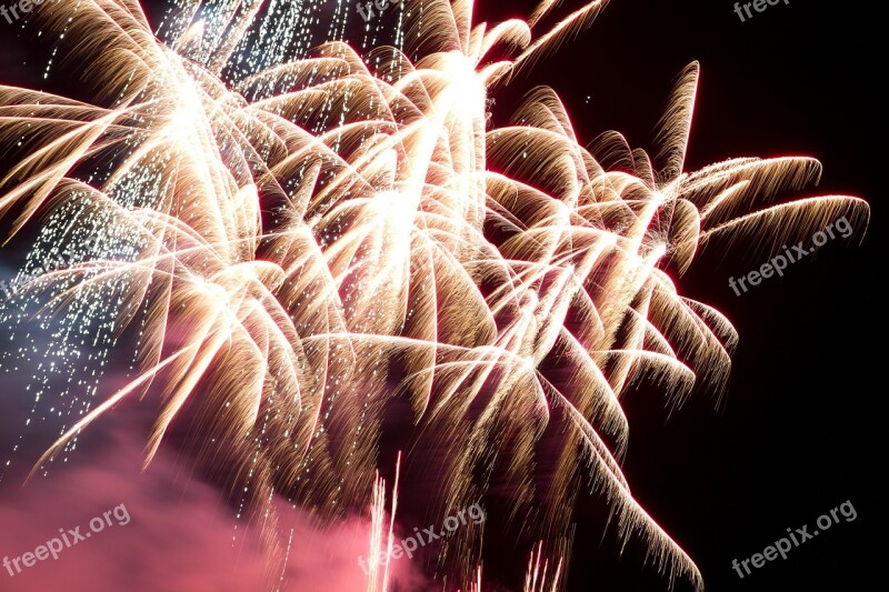 Fireworks New Year's Eve Night Pyrotechnics Sylvester