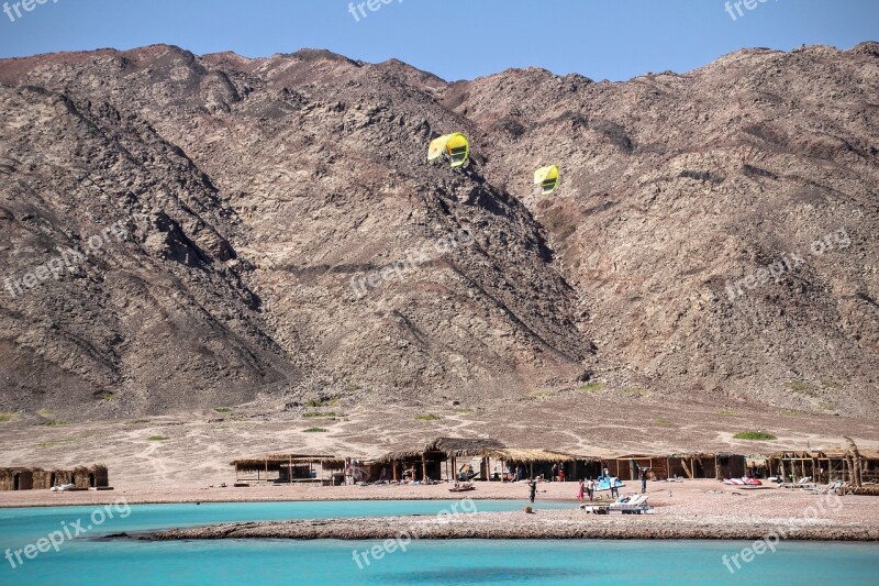 Blue Lagoon Egypt Beach Kite Surfing Wind Surfing