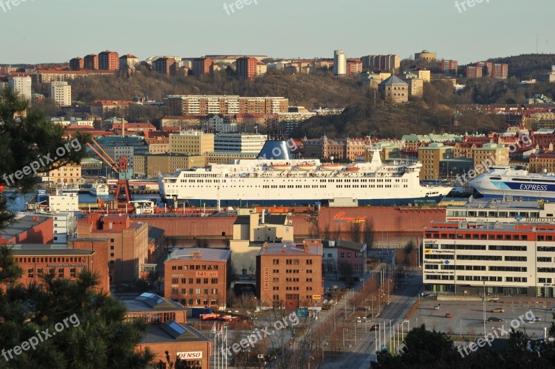 Gothenburg Skansen Crown Cityscape Free Photos