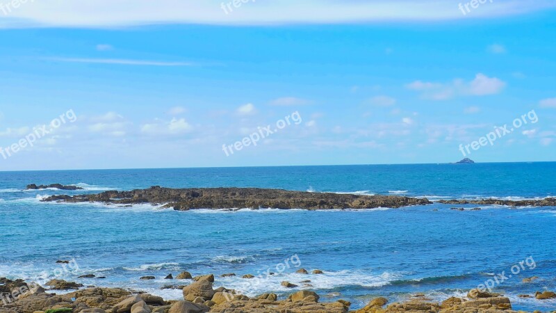 Cornwall Sea England Uk Coast