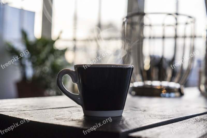 Coffee Cup Table Morning Cup Of Coffee