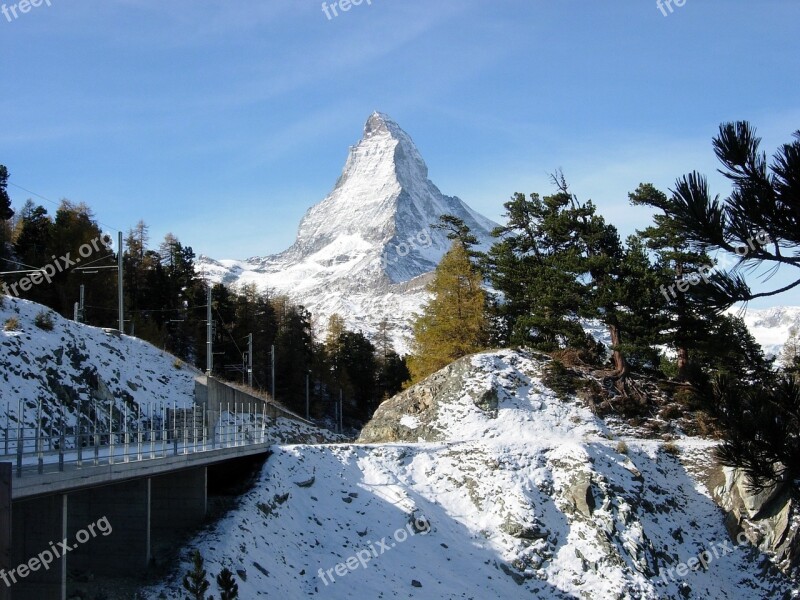 Matterhorn Mountains Series 4000 High Mountains Switzerland