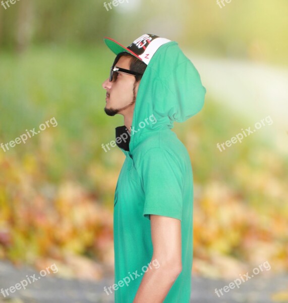 Stylish Boy Fashion Man's Fashion Blurry Background Glasses