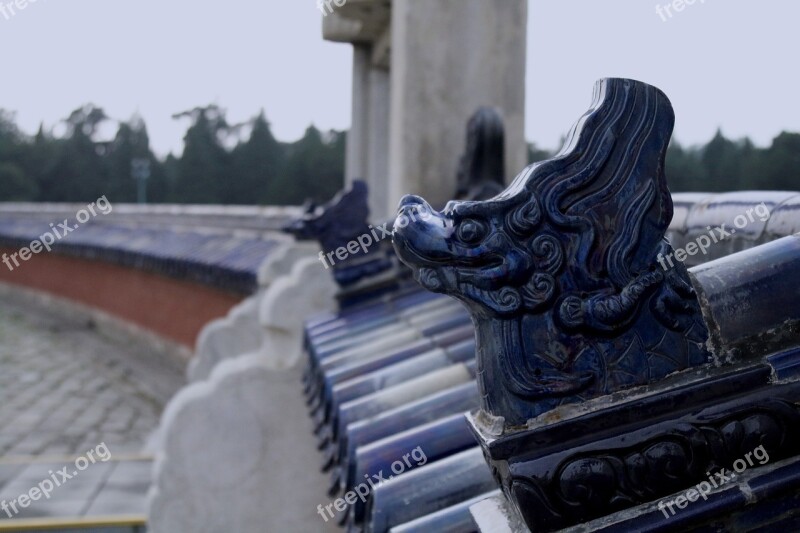 The Temple Of Heaven Beijing The Scenery Decorative Elements Free Photos