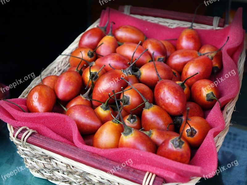 Tree Tomato Tamarillo Fruit Healthy Nutrition