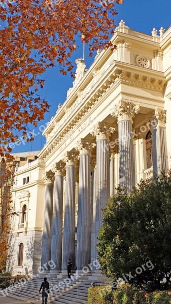 Spain Madrid Stock Exchange Bolsa Monument