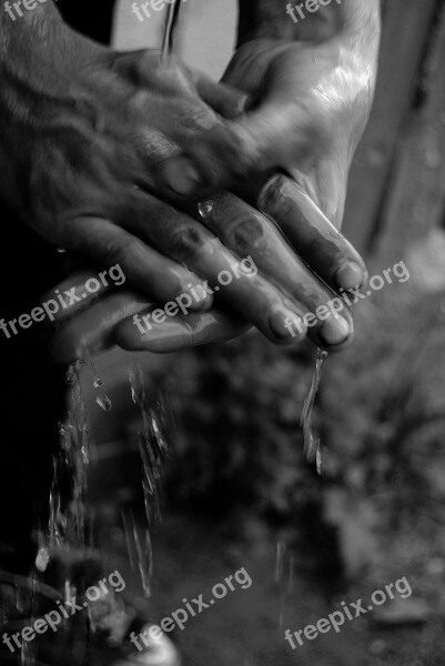 Hands Poor Black And White Homeless Poverty