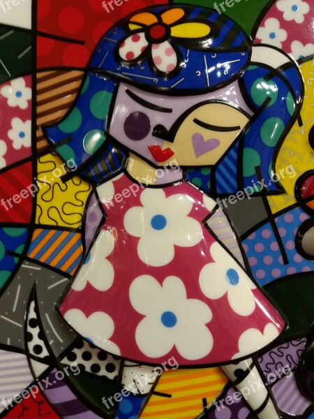 Britto Painting Pics Enamel Art