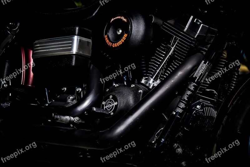 Harley Bike Engine Motor Davidson