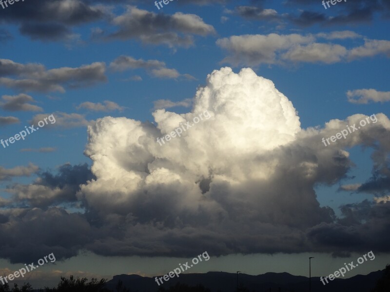 Sky Clouds Wolkenloch Free Photos