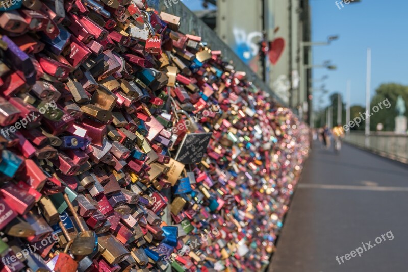 Cologne Hohenzollernbrücke Cologne Castles Love Locks Bridge