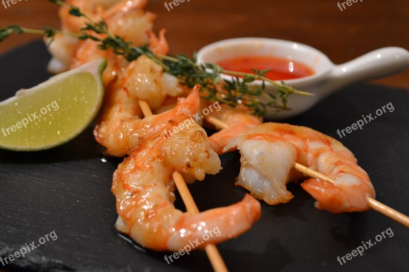 Food Shrimp Restaurant Snacks Sauce