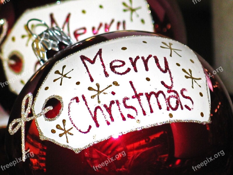 Merry Christmas Christmas Deco Decoration Christmas Bauble