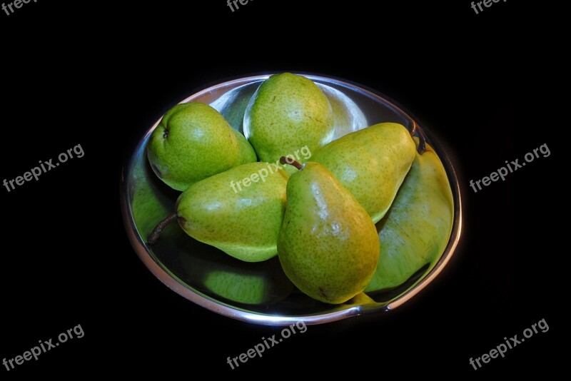 Still-life Pears Bowl Food Fruit