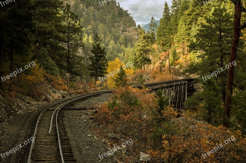 Railroad Bridge Scenic Railroad Narrow Guage Railroad Free Photos