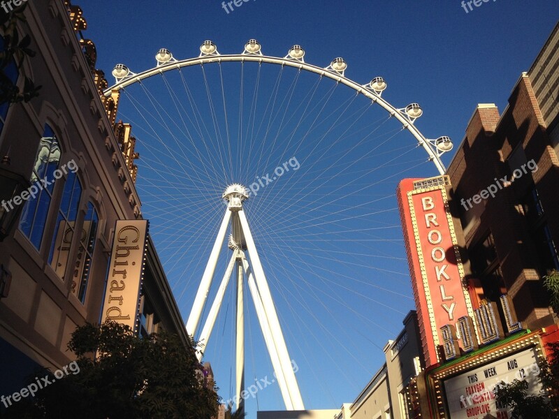 Vegas City Architecture High Roller Observation Wheel