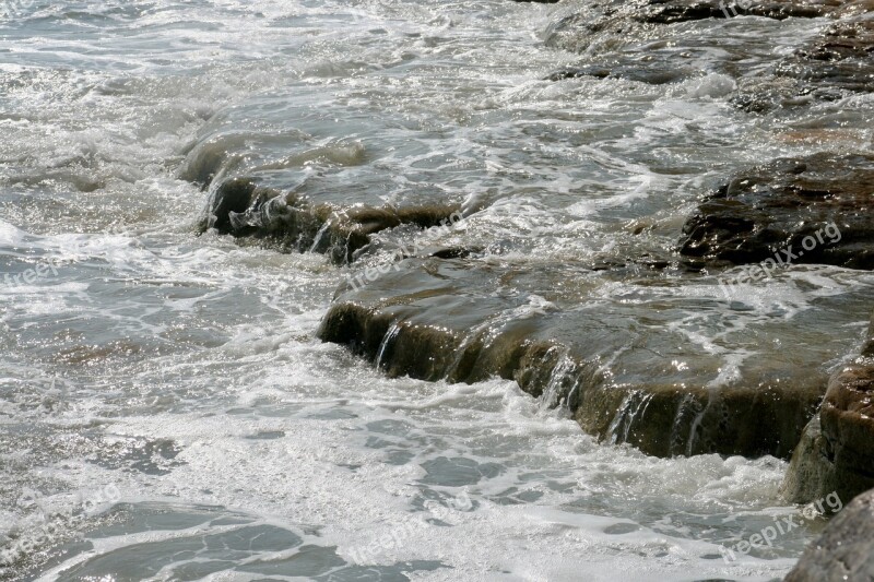 Rocks Seaside Beach Stony Water