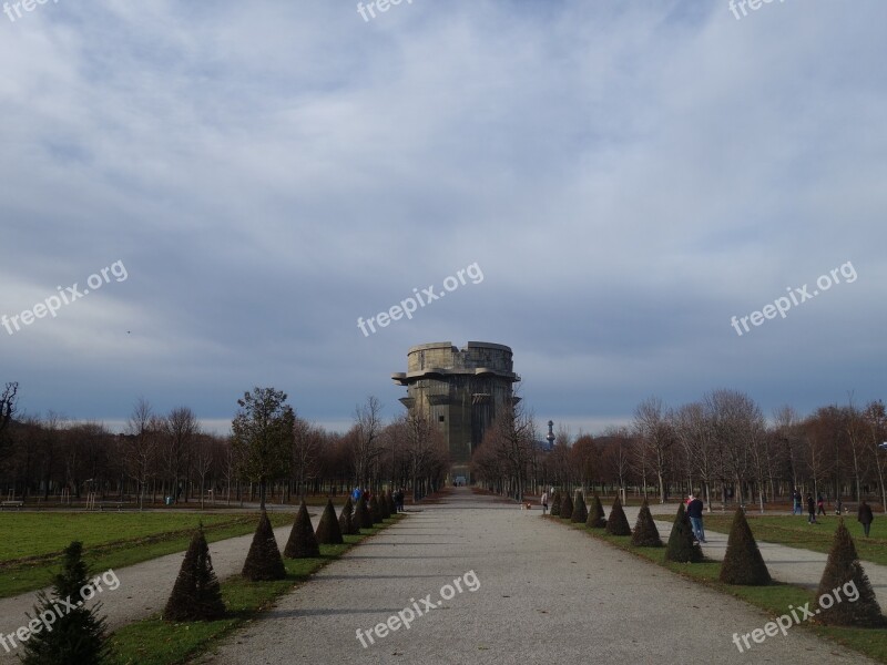 Flakturm Augarten Park Vienna Free Photos