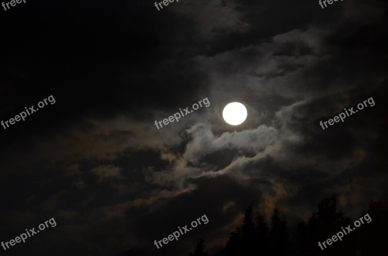 Moon Night Groza Free Photos