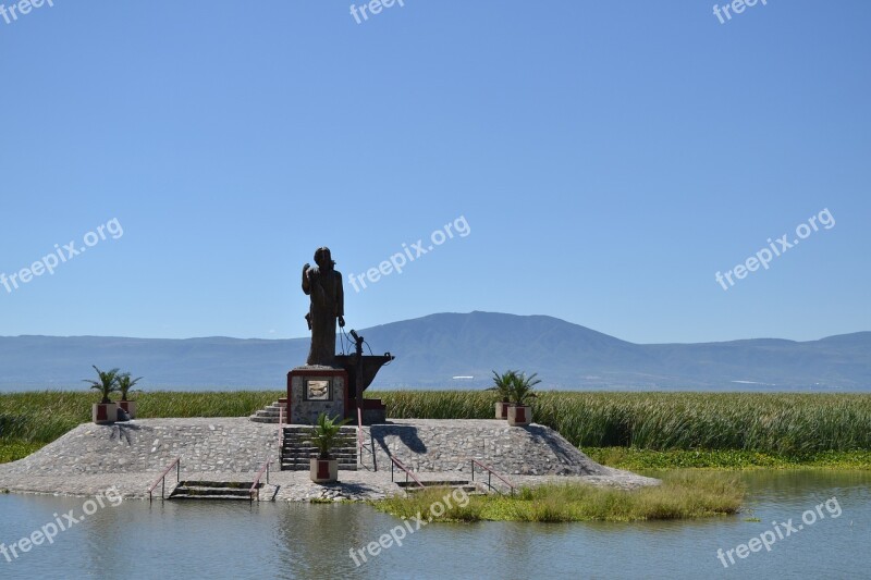 Backlight Island Lake Chapala Landscape