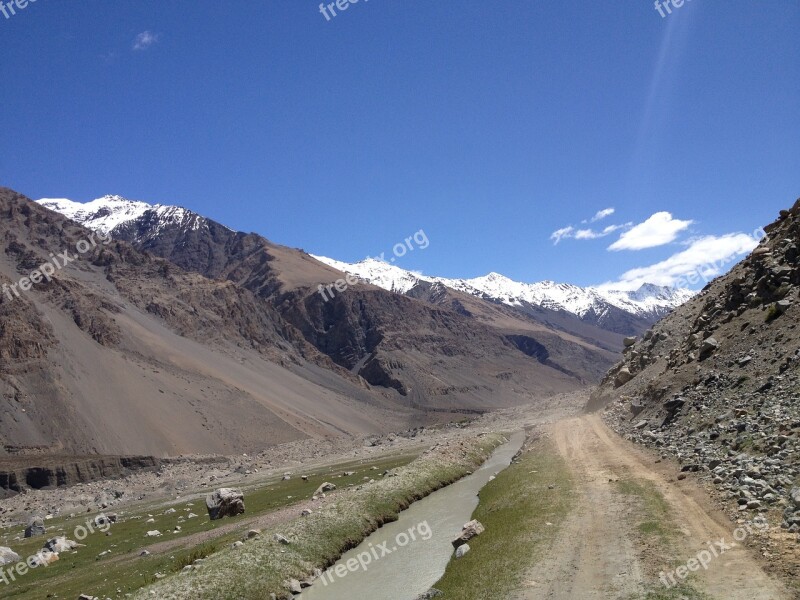 Mountains Landscape Pakistan Road Hunza Valley