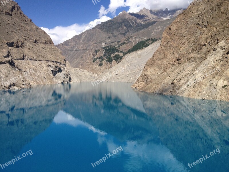 Lake Ataabad Lake Hunza Beauty Gilgitbaltistan