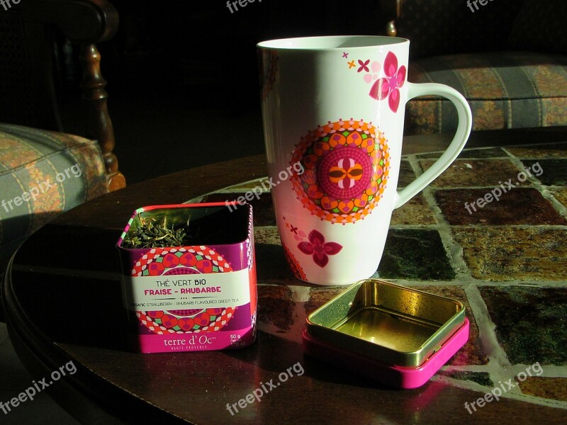 Cup Mug Tea Tea Leaves Tin