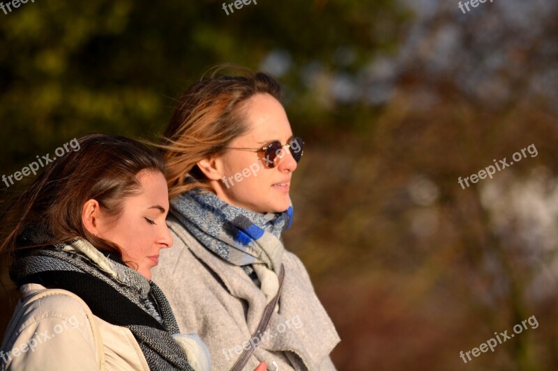 Human Woman Autumn Walk Alster