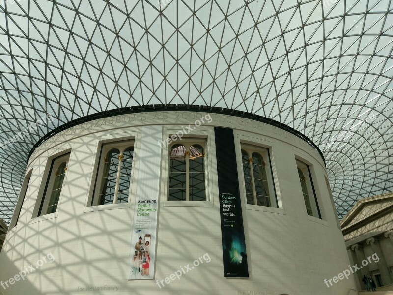 Architecture British Museum London Great Britain The Roof Of The