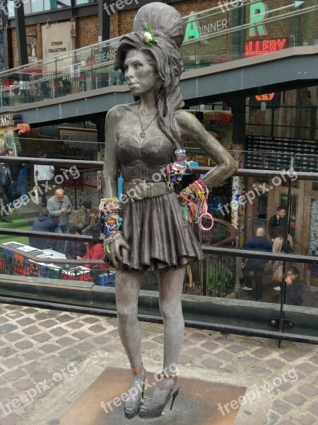 Amy Winehouse The Statue Camden Camden Lock London