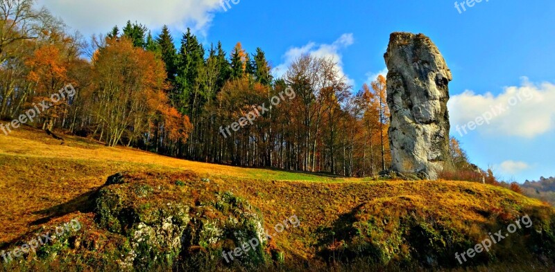 Rock Hercules's Mace The National Park Landscape Poland