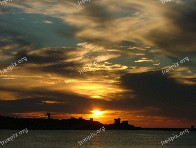 Sunset Bay St Jean De Luz Free Photos