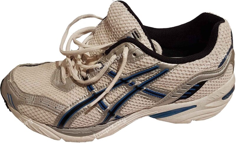 Running Shoe Left Foot Unlaced Male Isolated