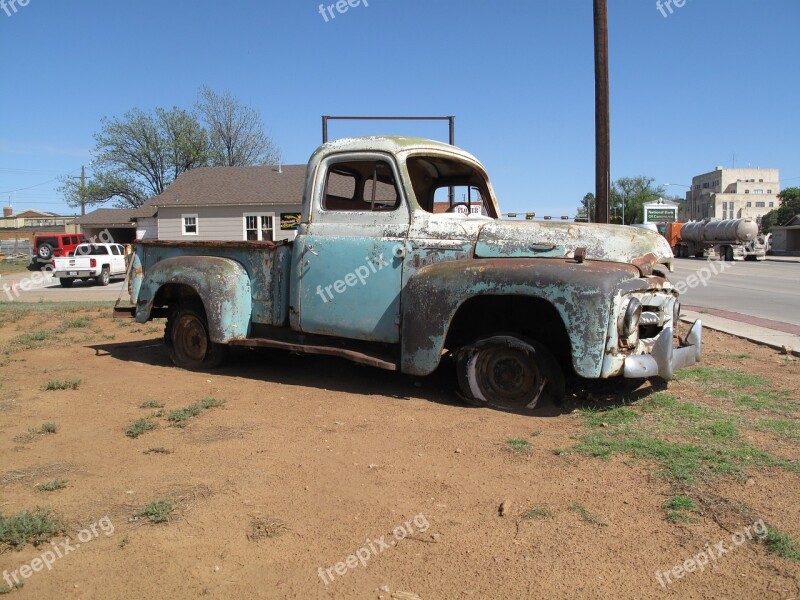 Abandoned Truck Leave Car Truck Pickup