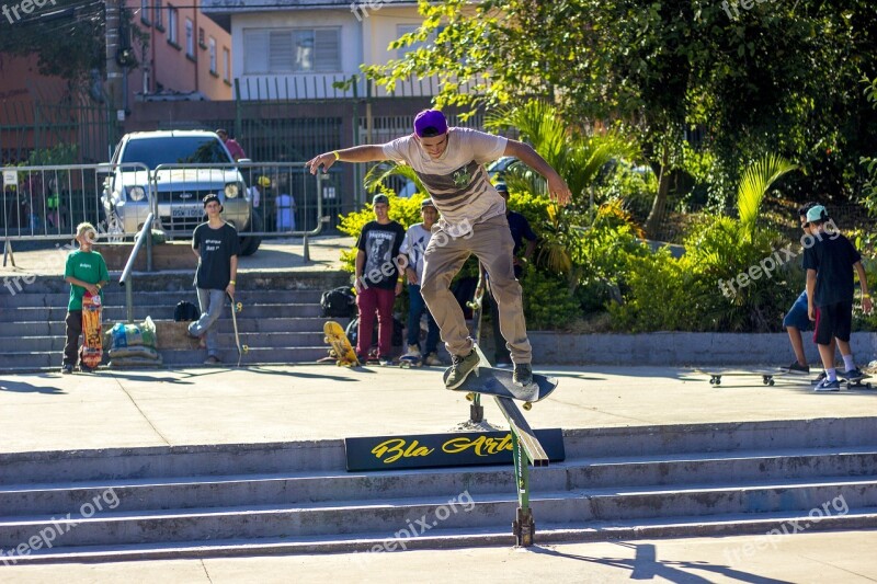 Handrail Street Fine Arts Skate Sport