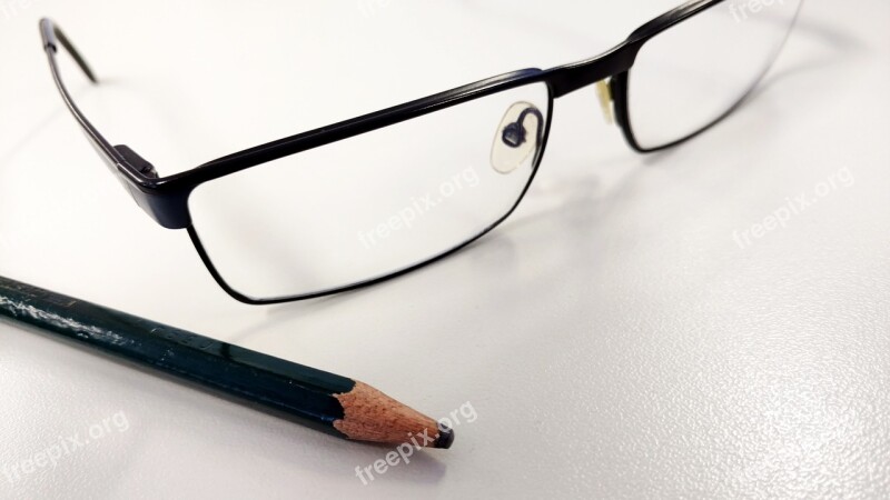 Office Glasses Pencil Professionals Free Photos