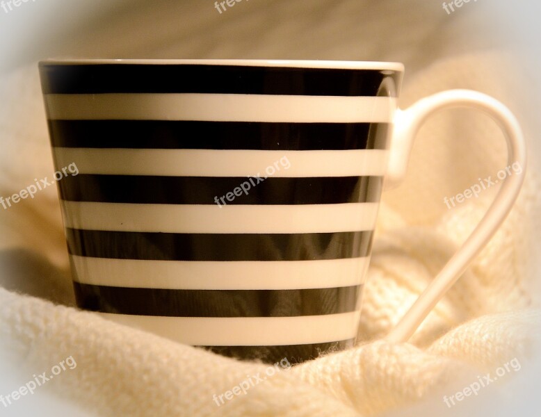 Mug Striped Cap Lines Free Photos