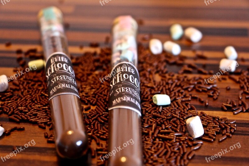 Test Tubes Drink Chocolate Hot Chocolate Gift