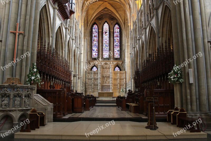 Cathedral Church Columns Architecture Building