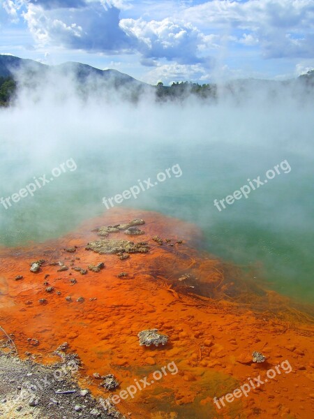 New Zealand Rotorua Geothermal Wai-o-tapu Thermal Wonderland Free Photos