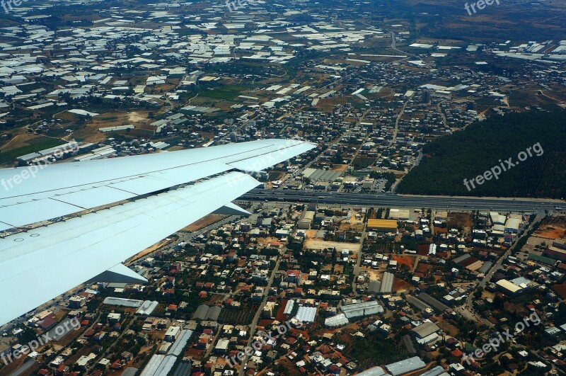 Takeoff Flight Wing Plane Airliner