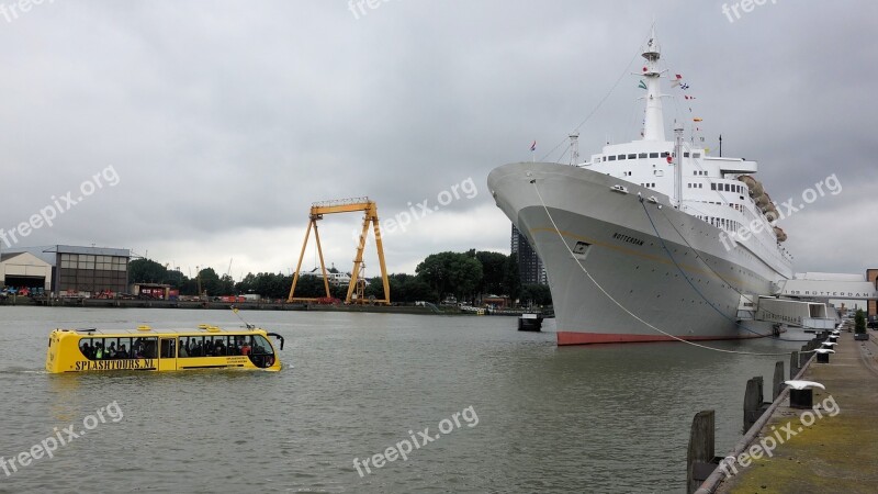 Ss Rotterdam Cruise Ship Rotterdam Water Taxi Amphibian