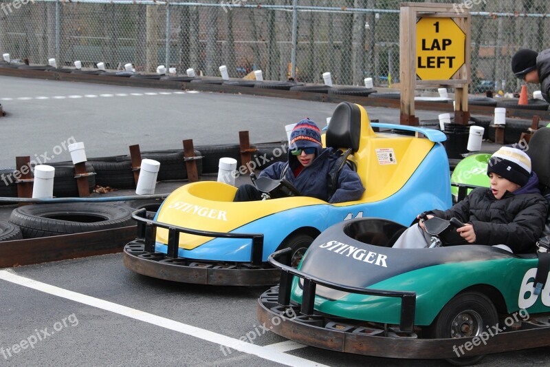 Go Kart Kids Vacation Free Photos