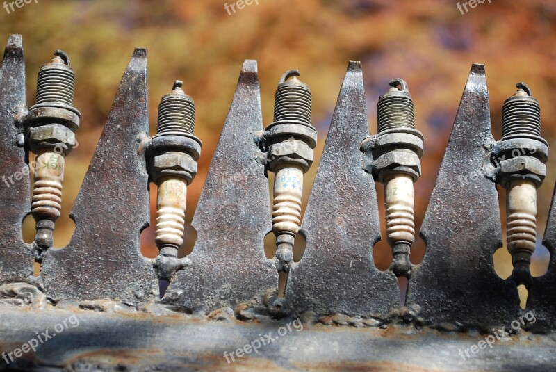 Spark Plug Art Metal Welding Free Photos